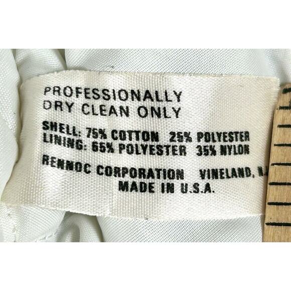 Vintage Rennoc Corduroy Jacket Black Gray Medium Quilted Lining Made in USA - Picture 8 of 10